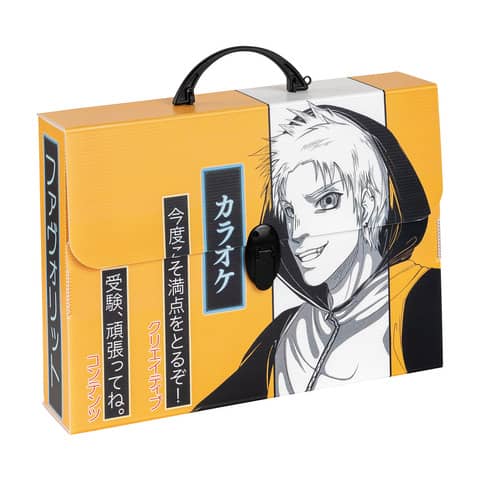 Valigetta in PPL Favorit con stampa Manga 37,5x27x8 cm - soggetti assortiti - 400182746